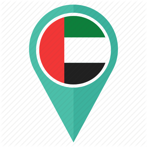 Country, Flag, Location, Nation, Pin, The United Arab Emirates Icon
