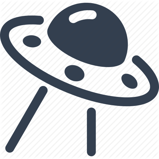 Aerial, Alien, Flying, Front, Transportation, Ufo Icon