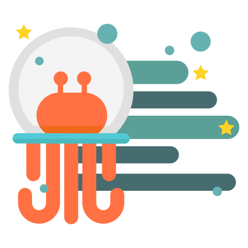 Alien, Creature, Galaxy, Monster, Octopus, Space, Ufo Icon Free