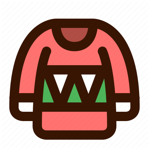 Christmas, Coat, Jacket, Overcoat, Sweater, Ugly, Wear Icon
