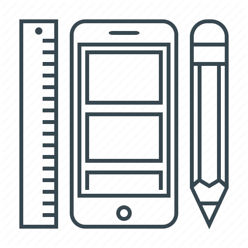 Design, Mobile, Phone, Ui, Ui Design, Ux, Ux Design Icon