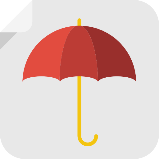 Umbrella Icon Square Iconset Flat