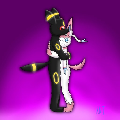 Umbreon And Sylveon Hugging Furry Art Amino