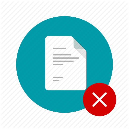 Close, Cross, Delete, Docs, Document, Remove, Uncheck Icon