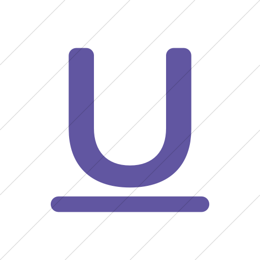 Simple Purple Foundation Underline Icon