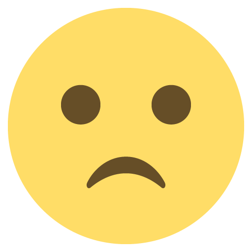 Slightly Frowning Face Emoji Emoticon Vector Icon Free Download