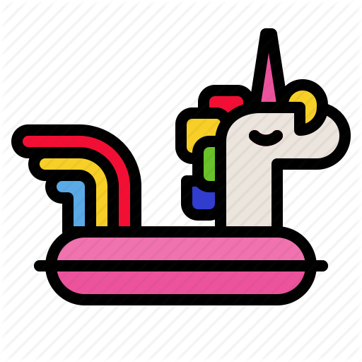 Float, Pool, Ring, Summer, Unicorn Icon