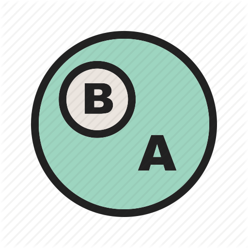 Function, Intersection, Number, Sets, Square, Subset, Union Icon