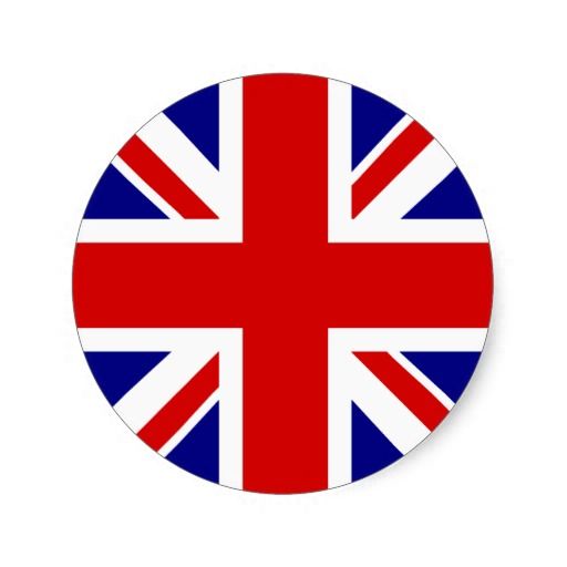 The Union Jack Flag Classic Round Sticker Travel