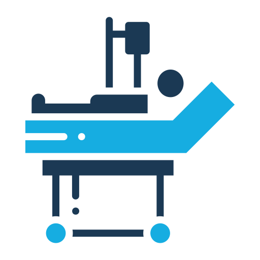 Hospital, Stretcher, Intensive Care Unit Icon Free Of Medical Flat
