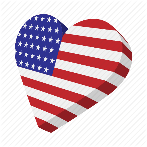American Flag Heart Transparent Png Clipart Free Download