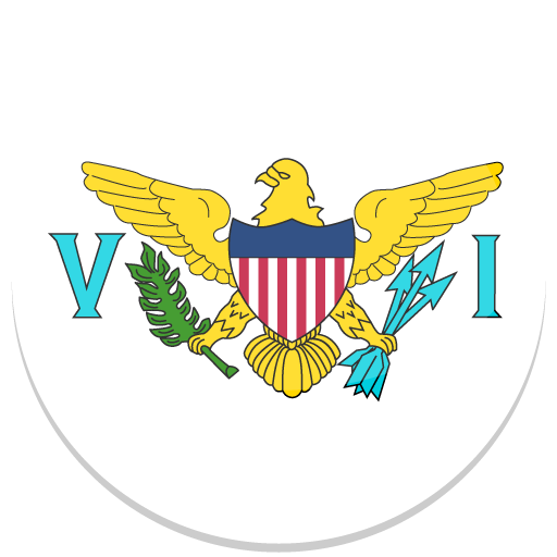United States Virgin Islands Icon Round World Flags Iconset