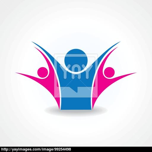 Celebrate Or Unity Icon Concept Vector