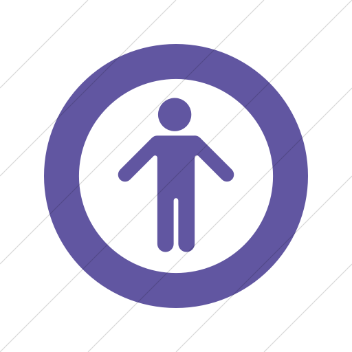 Simple Purple Foundation Universal Access Icon