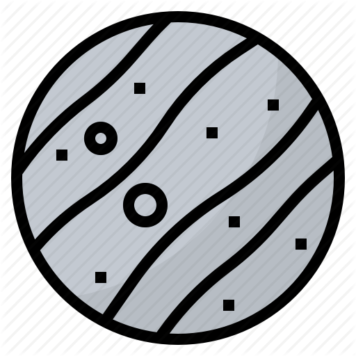 Mercury, Planet, Solar, Space, System, Universe Icon