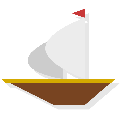 Unknown, Horizons, Sail Boat Icon Free Of Super Flat Remix Apps