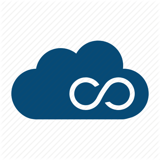 Backup, Capacity, Cloud, Data, Downloads, Storage, Unlimited Icon