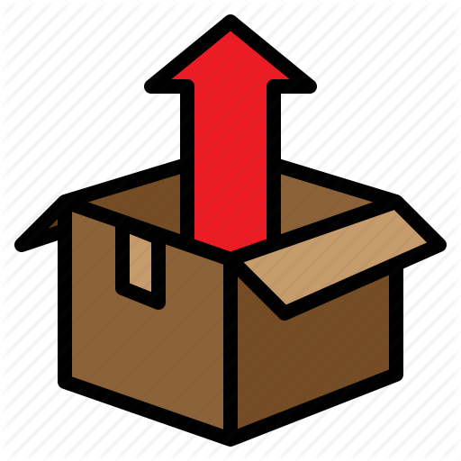 Arrow, Box, Boxing, Package, Packaging, Parcel, Unpack Icon