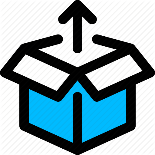 Arrow, Box, Export, Unboxing, Unpack, Up Icon