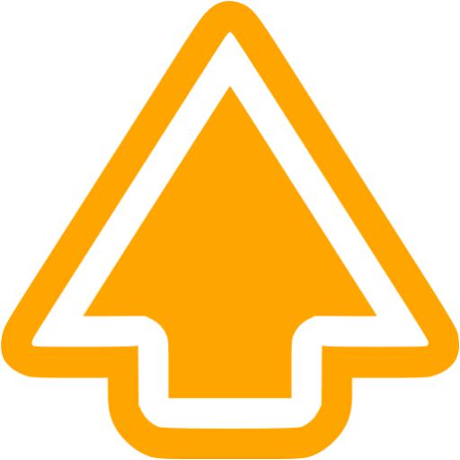 Orange Arrow Up Icon