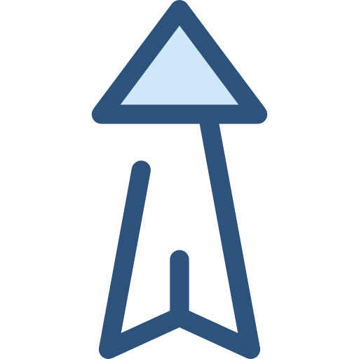 Up Arrow, Directional, Multimedia Option Icon