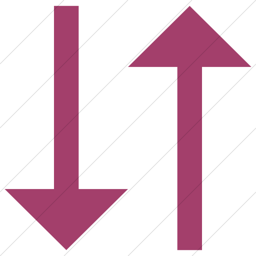 Simple Pink Classic Arrows Two Directions Up Down Icon