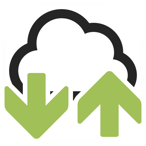 Cloud Updown Icon Iconexperience