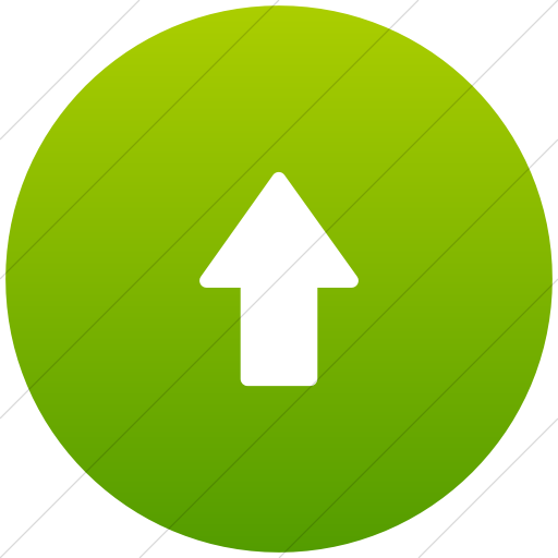 Flat Circle White On Green Gradient Foundation Arrow
