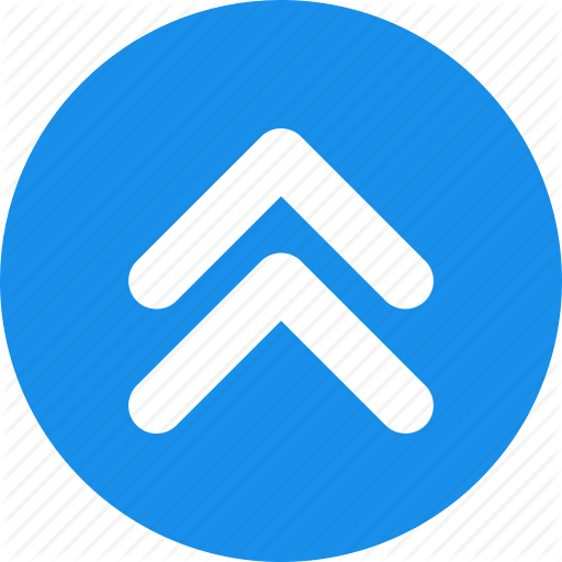 Arrow, Blue, Direction, Up Icon