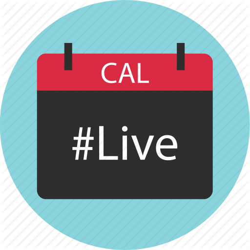 Calendar, Event, Live, Schedule, Stream, Upcoming Icon