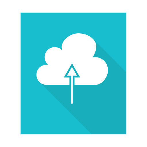 Upload Cloud Square Icon