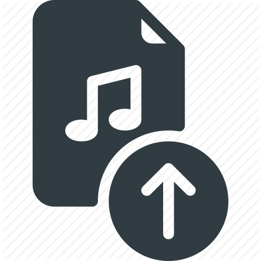 Audio, File, Music, Sound, Upload Icon