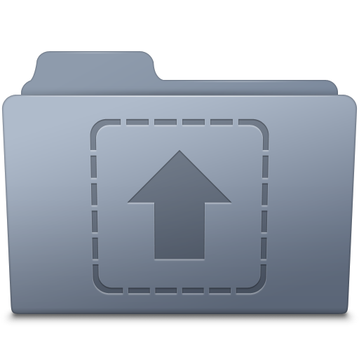 Upload Folder Graphite Icon Smooth Leopard Iconset Mcdo Design