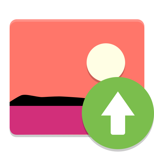 Upload Pictures Icon Papirus Apps Iconset Papirus Development Team