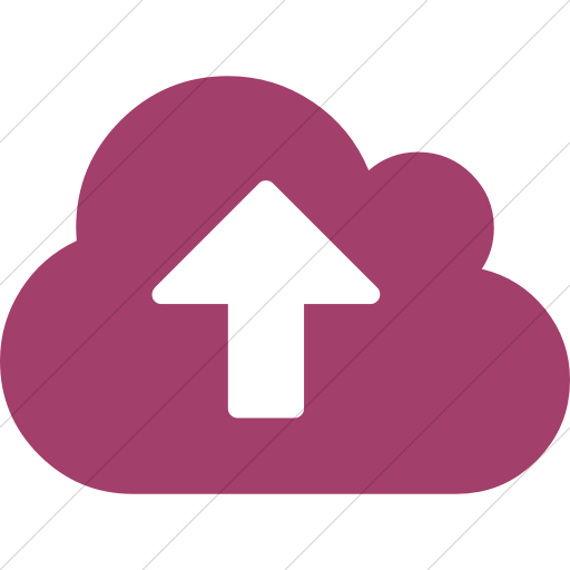Simple Pink Bootstrap Font Awesome Cloud Upload Icon