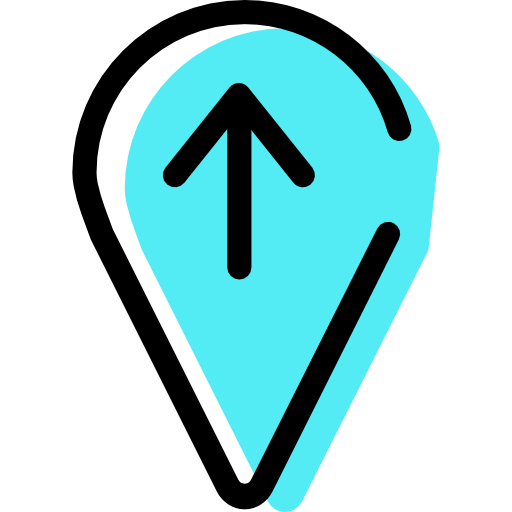 Placeholder, Mapmarker, Up, Arrow Icon Free Of Color Interaction