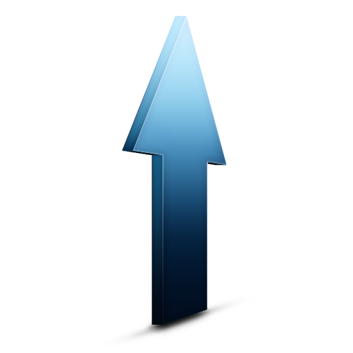 Blue Up Arrow Icon Download Free Icons