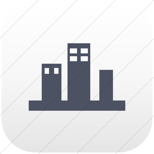 Flat Rounded Square Blue Gray On White Gradient Ocha