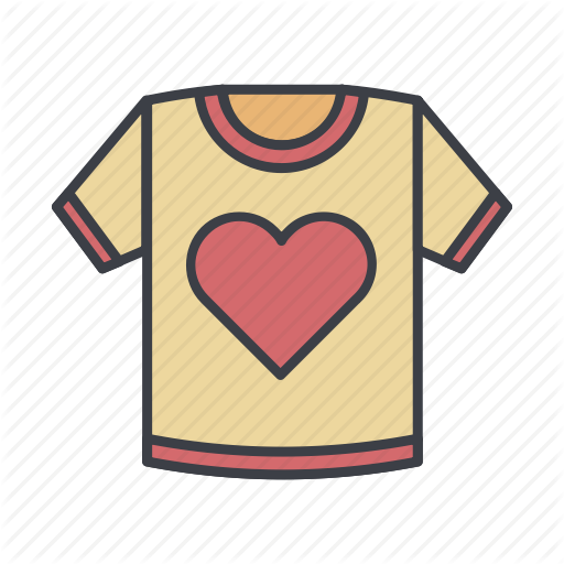 Fashion, Heart, Shirt, Tshirt Icon