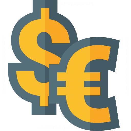 Iconexperience G Collection Symbol Dollar Euro Icon