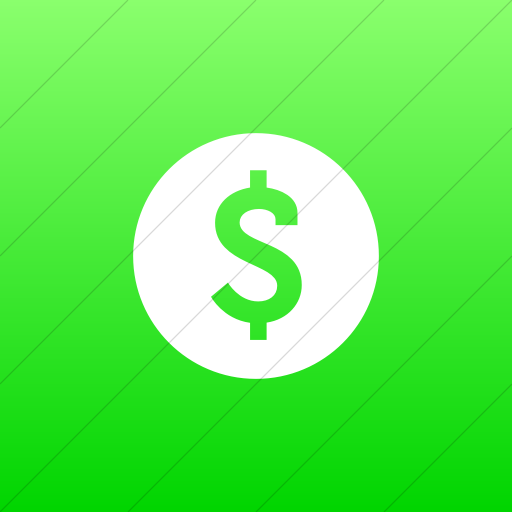 Flat Square White On Ios Neon Green Gradient Raphael