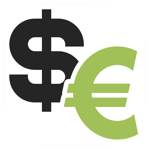 Symbol Dollar Euro Icon Iconexperience
