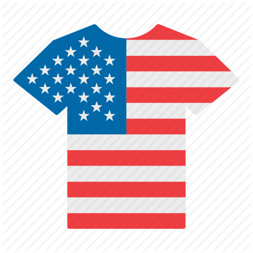 America, American, Flag, Jersey, Shirt, United States, Us Icon