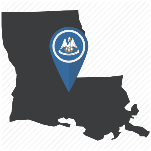 America, Flag, Louisiana, Map, Navigation, State, Usa Icon