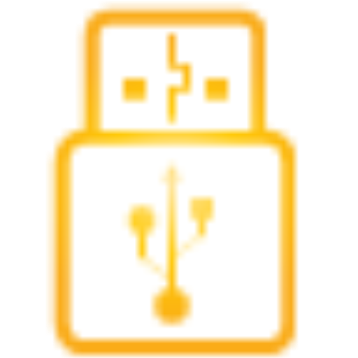 Yellow, Usb, Stick Icon