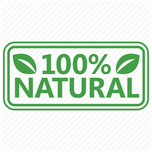 Certified, Natural, Stamp Icon