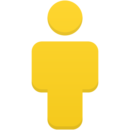 User Yellow Icon Flatastic Iconset Custom Icon Design