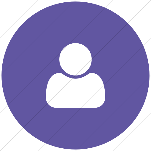 Flat Circle White On Purple Bootstrap Font Awesome User