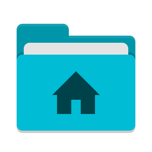 User Cyan Home Icon Papirus Places Iconset Papirus Development