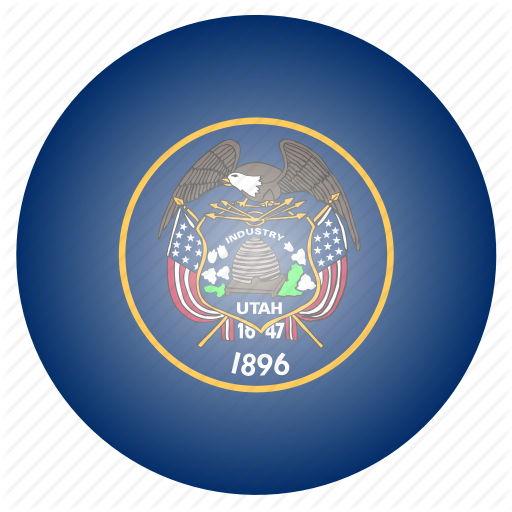Flag, State, Us, Utah Icon